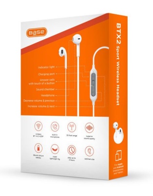 Photo of Base Sport Bluetooth Stereo Headset - White