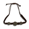 No Memo - Dark Brown "Maverick" Macramé Bracelet - 30 cm Diameter Photo