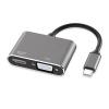 1080P 4 1 USB C To HDMI VGA USB PD Adapter Cable