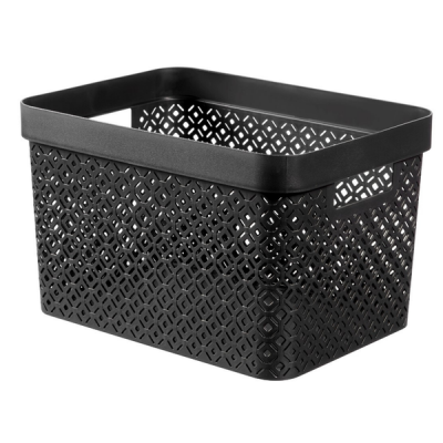 Photo of Curver By Keter Terrazzo 17L Storage Basket - Black