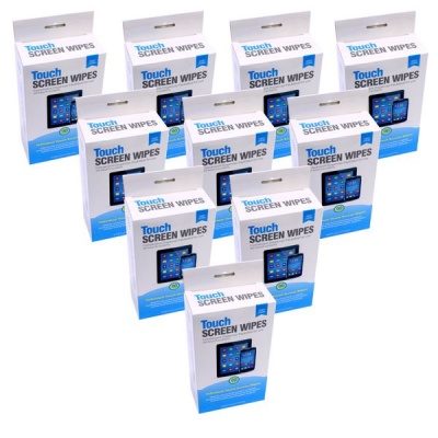 Photo of Touch Screen Wipes Individually Wrapped for I Pads/Phones -90 Wipes-10 Pack