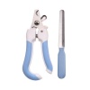 Pet Nail Clippers File Set Dog