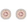 Stella Luna Audrey Earring Swarovski Vintage Rose Crystal Rosegold