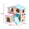 CARNO Pet Products CARNO Double Volume Wooden Hamster House with Slide Photo