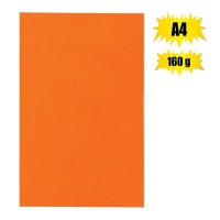 Bulk Pack x 50 Art Craft Board A4 160g Sheet Orange
