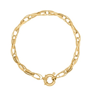 Photo of Art Jewellers - 9ct/925 Gold Fusion Fancy Link Bracelet
