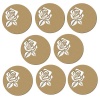 Studeo39 - Laser Cut MDF Coaster Set - Rose Design Photo