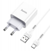 Hoco. Type-C 1m Charger USB & Cable Set White Photo
