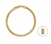 Art Jewellers - 925 Sterling Silver Fancy Mesh Bracelet - Yellow Gold Photo