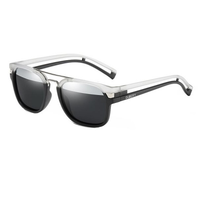 Photo of Dubery City Vision Polarized Sport Sunglasses Cycling White /Silver Black