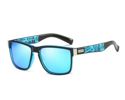 Dubery Design Mens Venom Polarised Sunglasses Black Blue