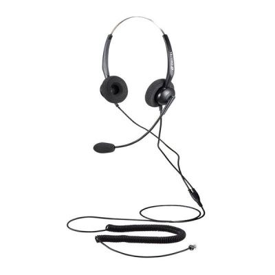 Calltel T800 Stereo Ear Noise Cancelling Headset RJ9 Reverse