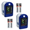 BetterBuys Oxymeter Fingertip Multi Colour Screen Oximeter & Batteries -2 Pack Photo
