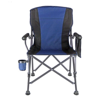 Outdoor Camping Chair Foldable Chair with Padded Armrests and Cup Holder