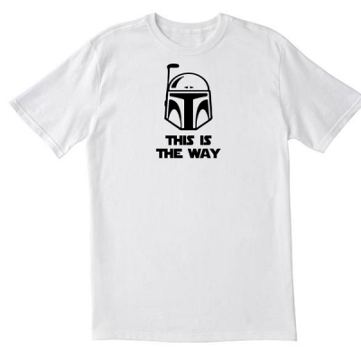This is the way star wars n1 white t shirt