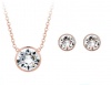 Civetta Spark Miki Swarovski Clear Crystal Rosegold -Set of Two Photo