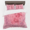 Print with Passion Pink Horse Design Duvet Cover Set Photo
