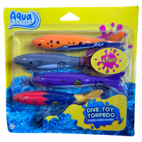 Aqua Nautics 4 Piece Shark Torpedo Dive Toy