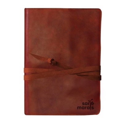 Photo of My Sarie Marais A5 Genuine Leather sleeve for a notebook with wrap string - Ladies
