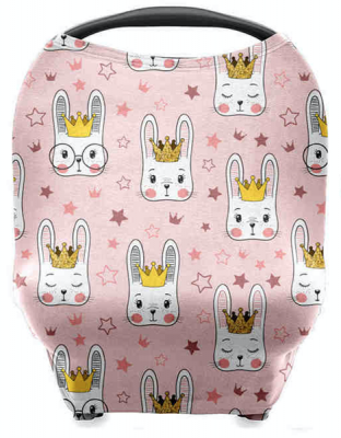 Photo of Lizel Harris Girl Bunny Multipurpose Baby Car Seat Cover and Breastfeed Cover