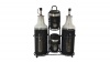 Continental Homeware 4 Piece Oil Vinegar Salt & Pepper Spice Set - Black Photo
