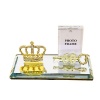 Gents Diamanté Gold Crown with Magnetic Photo Frame And Metal 60th Key Photo