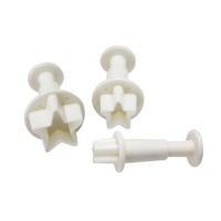 Set of 3 Cake Decoration Tool Star Plunger Cutter