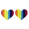 Up Tape Rainbow Heart 5 Pair Nipple Pastie Set Photo