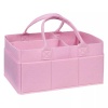 Felt Baby Diapper Nappy Organizer - Pink Photo