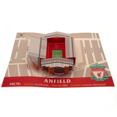 Photo of Liverpool FC Liverpool Anfield Stadium Pop Up Greeting Card