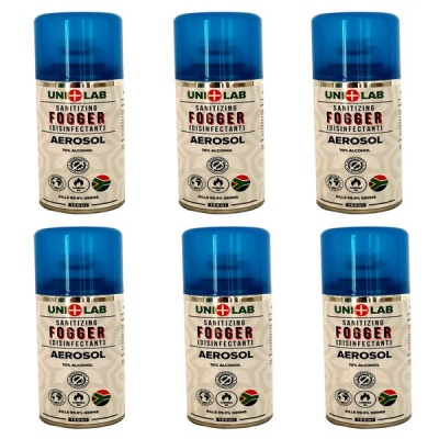 UniLab Fogger Sanitizer Spray 70 Alcohol Surface Disinfectant 3 Pack