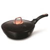Berlinger Haus 24cm Marble Coating Deep Fry Pan with Lid - Black Rose Edition Photo