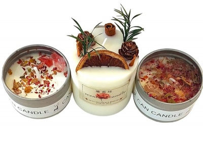 Handcrafted Handpoured Fresh Scented Candle Set