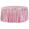 Round Sequin Tablecloth - Pink - 10 Seater Photo