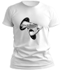 PepperSt Men's White T-Shirt - Dimensional Whale Photo