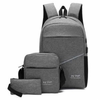 3 Pieces Laptop Storage Backpack School Shoulder Bag