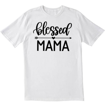 Blessed mom White T shirt