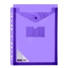 Meeco Fileable Carry Folder with Vertical Closure - A4 - Violet Photo