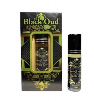 Surrati Black Oud Oil Perfume 6ml Non Alcoholic Concentrate Oil Black Oud
