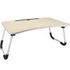Foldable Laptop Stand Desk for Bed & Sofa - Light Brown Photo