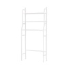 Laundry Room Storage Space-saving Shelving Unit Metal Racks Shelf - White Photo
