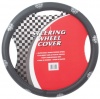 Soccer Ball Design Steering Wheel Cover Black Photo