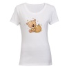 Glitter Christmas Teddy & Bauble - Ladies - T-Shirt Photo