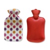 Hot Water Bottle with luxurious Soft Cover - Dots Photo