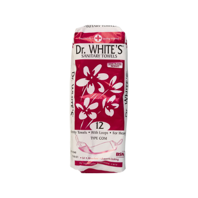 Photo of BSN Medical Dr. WHITE'S Maternity Sanitary Towels - With Loops - 12s