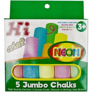 Photo of Kid Art Hi Chalk Neon 5 Jumbo Chalks