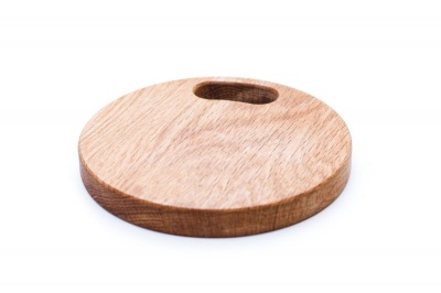 Photo of Yuppie Gift Baskets Wooden Cheese Board Raw Oak