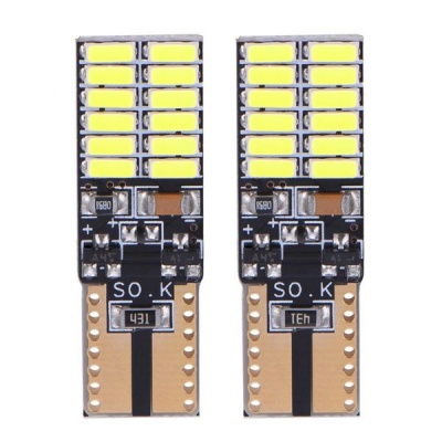 Photo of Car T10 W5W Canbus Error Free 4014 24SMD Chip Auto Wedge LED Light