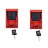 2-Pieces Remote Controlled Solar Alarm Lamp Photo