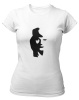 PepperSt Ladies White T-Shirt - Optical Illusion - Face Photo